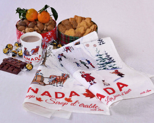 Canada Winter Towel and Canada Maple Syrup Towel
